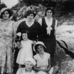 Da sinistra: Elena Galandauer, Carlotta Kurtz in Kugler, Shari (parente dei Kugler ospite da Budapest) , Anna, Gisella e Arturo Kugler.